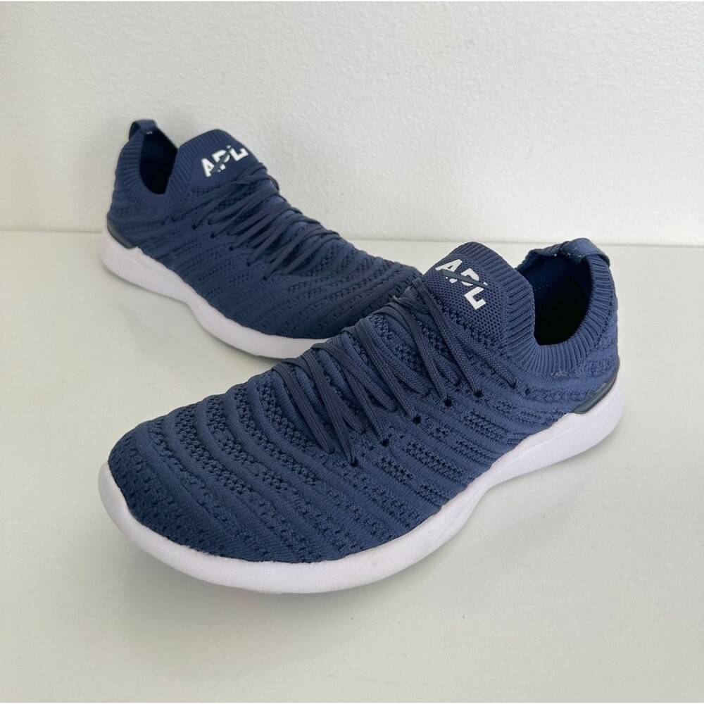 APL Techloom Wave Two Way Running Sneakers Mesh Gray Athletic Low Top Men's 7.5